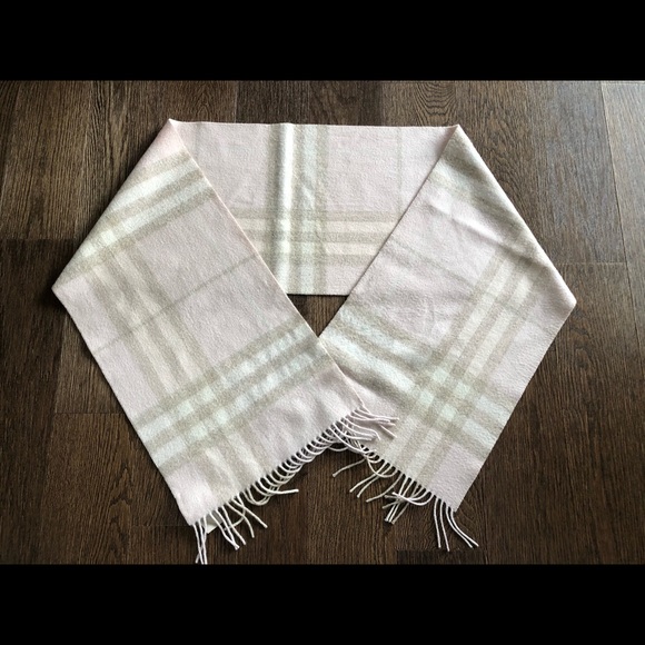 Burberry Pink Cashmere Scarf